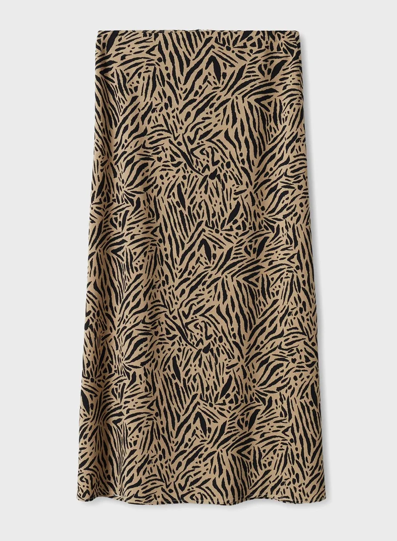 MANGO Kids Printed Skirt