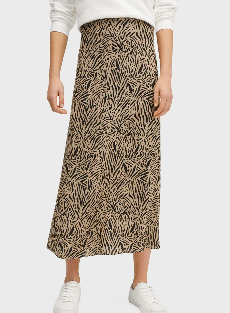 MANGO Kids Printed Skirt