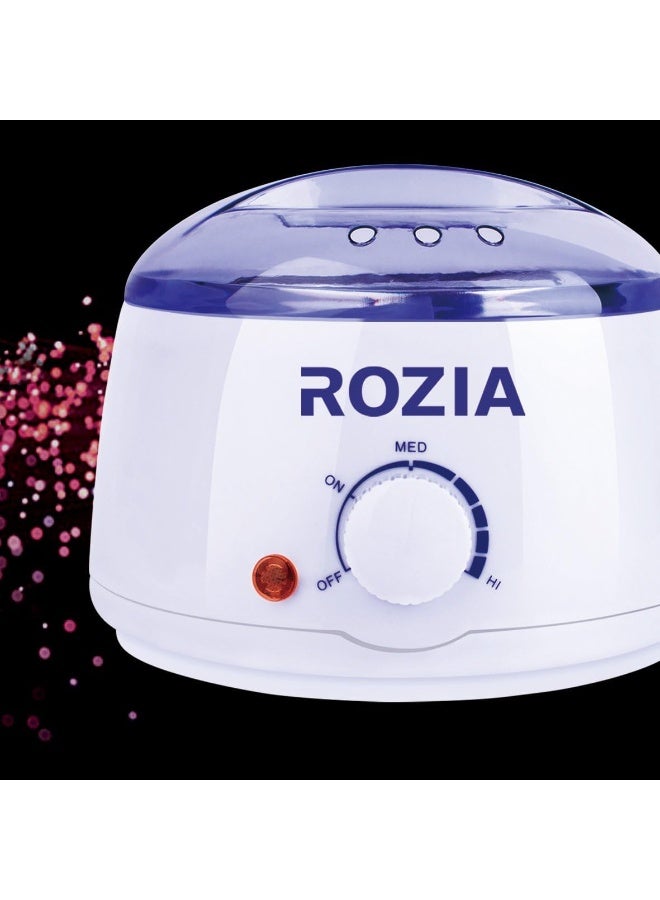Rozia سخان شمع روزيا الاحترافي – سخان شمع كهربائي لإزالة الشعر | مناسب لجميع أنواع الشمع (شمع صلب، شمع حبيبي وشمع شرائط) - Image 1