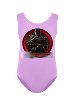 MQD Black Myth Goku Girls' One Piece Swimsuit And Cap Set 