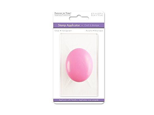 Forever in Time Craft Decor CS001 Clear Acrylic 2.4 x 3.9 Stamp Applicator - Image 3