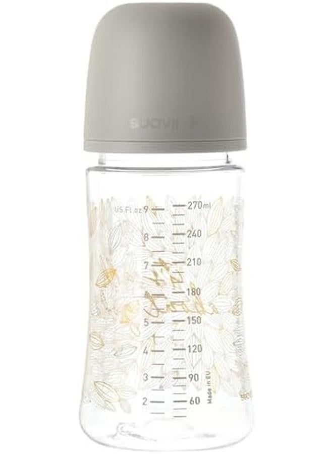 SUAVINEX Sx Pro Feeding Wide Neck Physiological Silicone Teat Bottle 3 Months 270Ml S Fm Grey Gold - Image 2