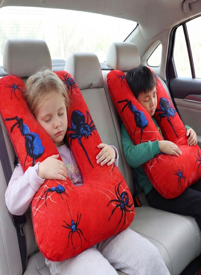 Gilprop Spider Travel Pillow for Kids Car Pillow Removable U-Shaped Sleeping Aid to Support Head and Body in The Back Seat of Long Car Trips - Image 2