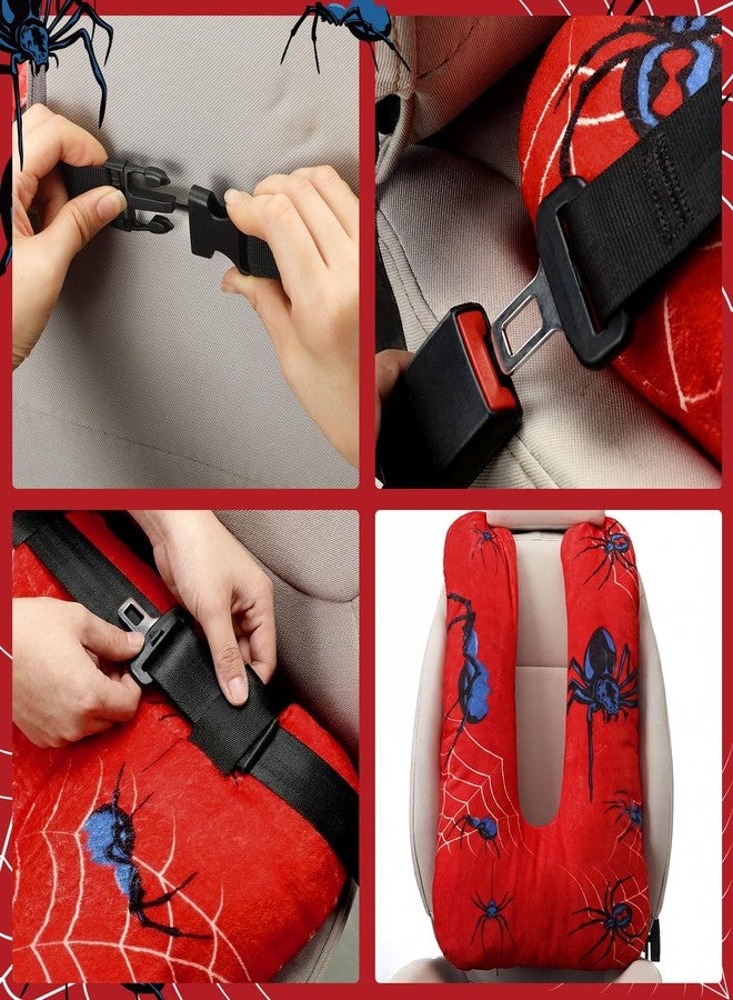 Gilprop Spider Travel Pillow for Kids Car Pillow Removable U-Shaped Sleeping Aid to Support Head and Body in The Back Seat of Long Car Trips - Image 4
