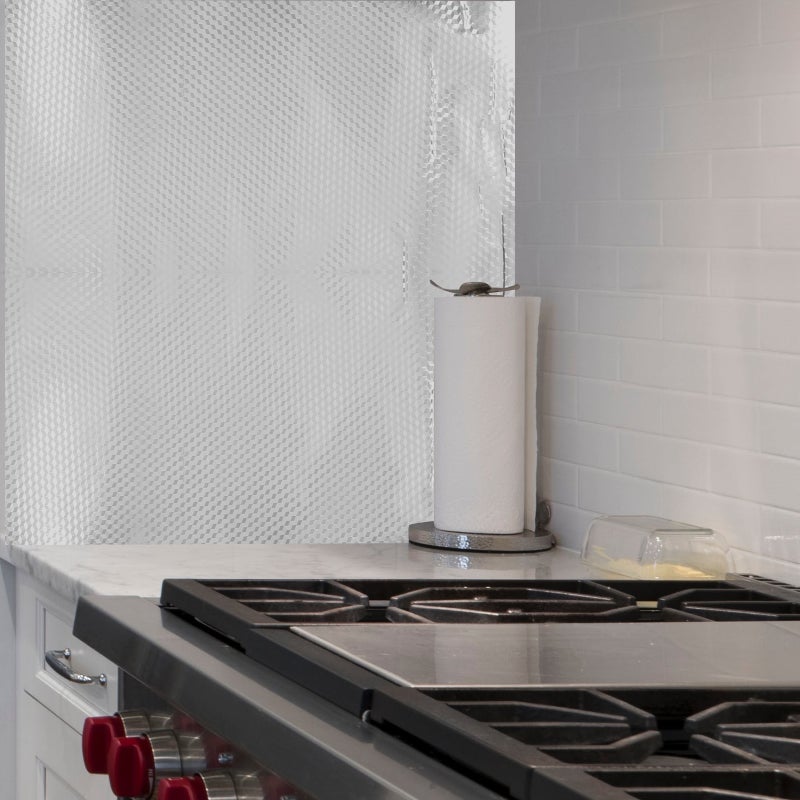 1 Roll Kitchen Backsplash Sticker Wallpaper Self-Adhesive Oil Proof Kitchen Stove Sticker - Image 2
