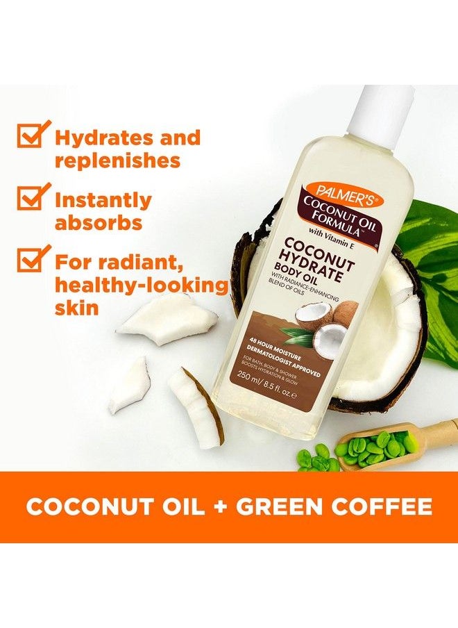 PALMER'S - Coconut Oil Formula Body Oil Body Moisturizer With Green Coffee Extract Bath Oil For Dry Skin 8.5 Ounces - Image 1