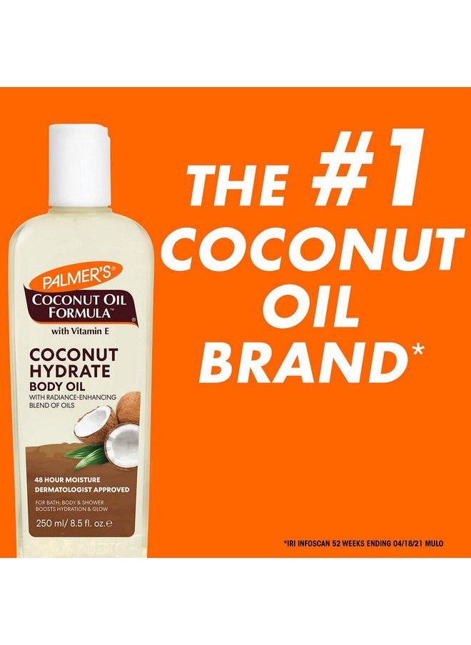 PALMER'S - Coconut Oil Formula Body Oil Body Moisturizer With Green Coffee Extract Bath Oil For Dry Skin 8.5 Ounces - Image 1