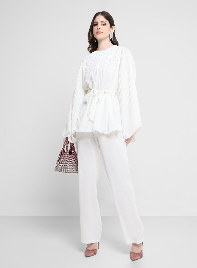 Khizana Pleated Top & Pant Set - Image 5