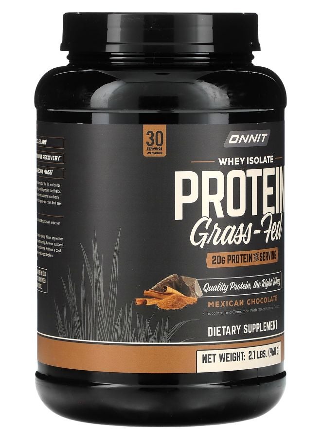 Onnit بروتين واي معزول من حليب العشب بنكهة الشوكولاتة المكسيكية 2.1 رطل (960 جرام) - Image 2