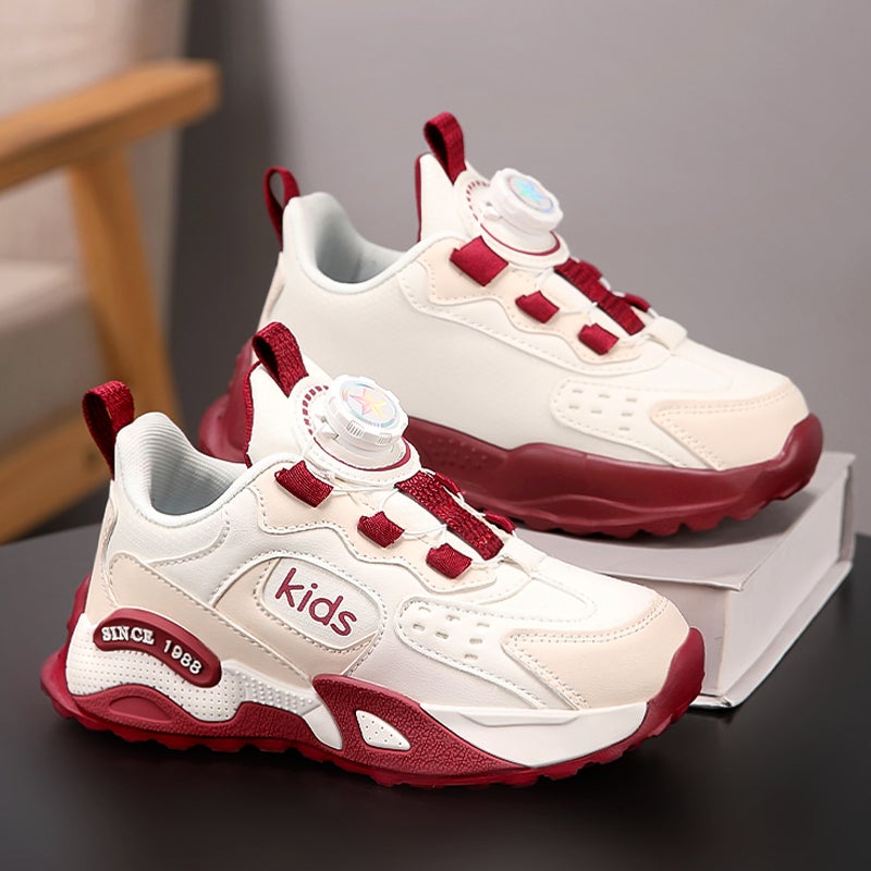 Girls' Shoes Spring Children'S Red New Year Shoes Girls' Sports Dad Shoes Big Children'S White Shoes - Image 4