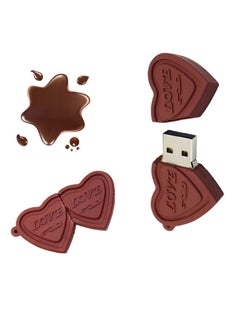 BURAQ MicroDrive 32GB USB 2.0 Creative Heart Chocolate U Disk  - Image 1