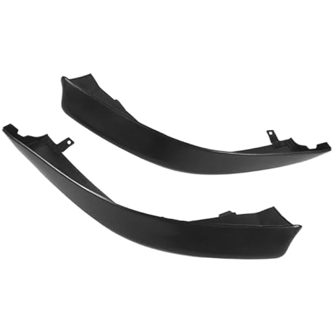 Cryfokt 2 Pieces Style Front Bumper Lip Side Splitter Caps for MitsubishiLancer DE GTS ES VR X Aspire Sedan Wagon, 2007 to 2015, R Style Front Bumper Lip Spoiler Splitter Side Body Kit - Image 1