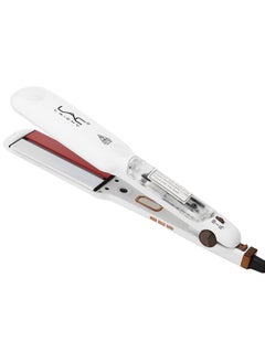 Steam Straightener for Hair, Professional Steam Flat Iron Salon Ceramic Tourmaline Vapor Steam Ionic Straightening Iron 2 in 1 Hair Straightener and Curler Dual Voltage Adjustable Temp