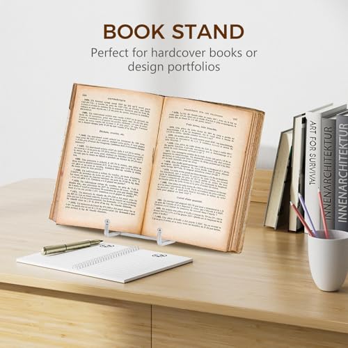 DIDUDIDU Plate Holder Easel Display Stand - 8 inch Metal Plate Stands for Display - Tabletop Picture Stand - Silver Iron Easels for Display Pictures | Photo Frames | Book | Decorative Plates | Plaque -2 Pack - Image 4