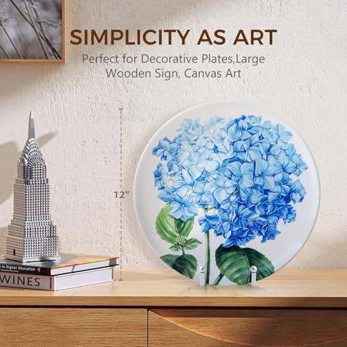 DIDUDIDU Plate Holder Easel Display Stand - 8 inch Metal Plate Stands for Display - Tabletop Picture Stand - Silver Iron Easels for Display Pictures | Photo Frames | Book | Decorative Plates | Plaque -2 Pack - Image 5