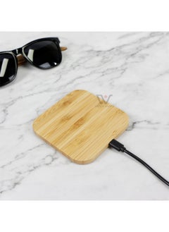 Generic Bamboo 10W/15W Wireless Charging Is Suitable For Apple Android Laser Logo Manufacturers Directly Supply Bamboo And Wood Wireless Charging-Color:Round  - Image 4