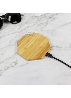 Generic Bamboo 10W/15W Wireless Charging Is Suitable For Apple Android Laser Logo Manufacturers Directly Supply Bamboo And Wood Wireless Charging-Color:Round  - Image 3