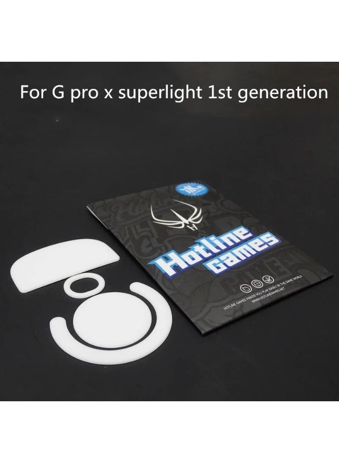 HOTLINE GAMES ICE Mouse Skates for Logitech G PRO X Superlight – 100% PTFE Replacement Mouse Feet with Rounded Edges for Smooth & Precise Glide (White) - Image 2