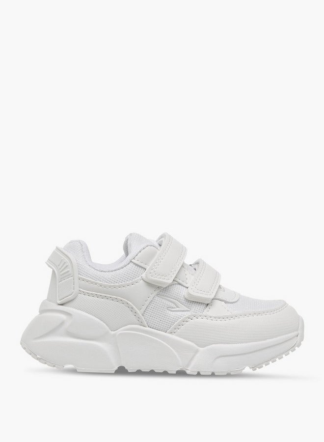 Dash Panelled School Shoes with Hook and Loop Closure  - Image 3