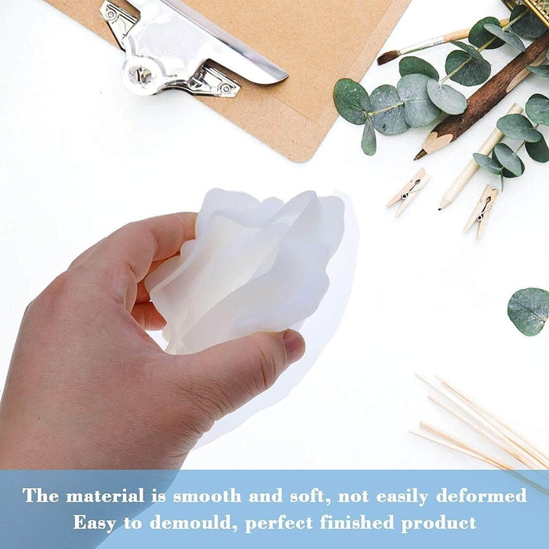 KIRA KIRA Box Resin Candle Holder Molds, Tealight Candles Holder Lotus Flower Molds Silicone Molds for Epoxy Resin DIY Jewelry Box, Home Table Decor (Pack of 1) (Lotus Candle Holder)  - Image 5