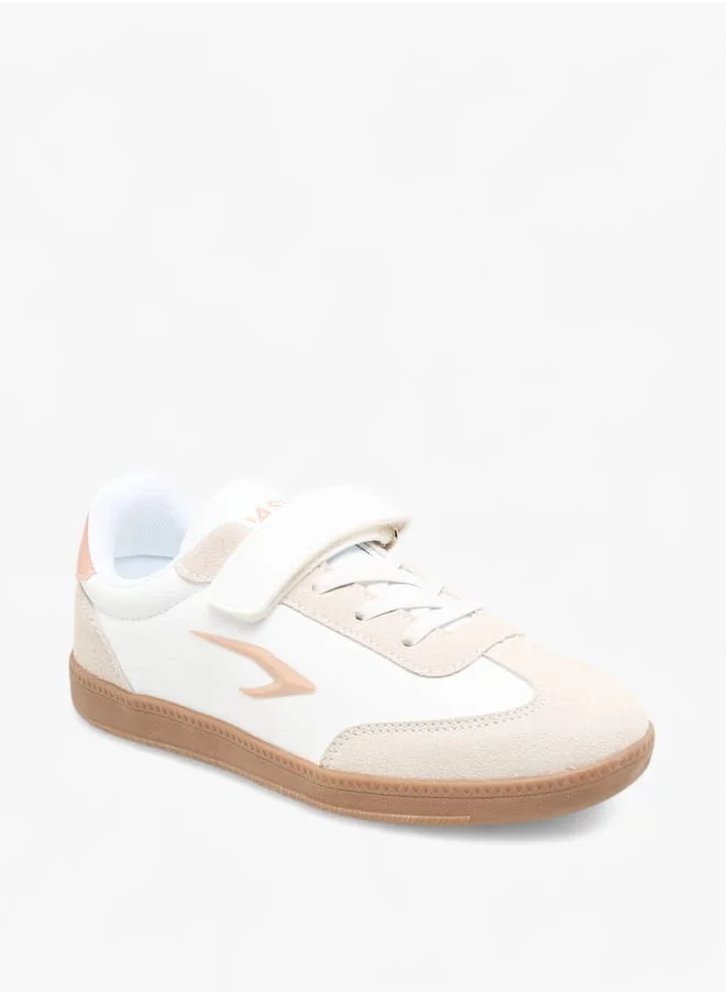 داش Girls Panelled Sports Shoes With Hook And Loop Closure