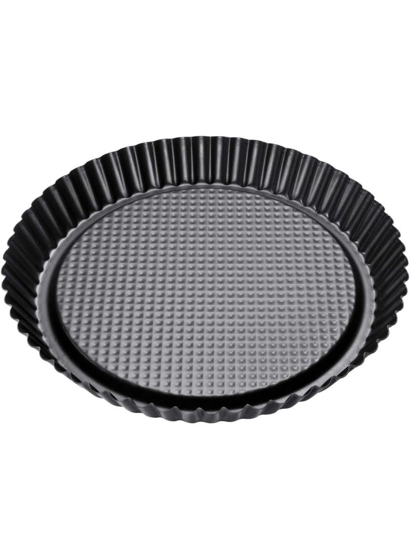 Zenker Non-Stick Carbon Steel Flan/Tart Pan, 11-Inch, grey
