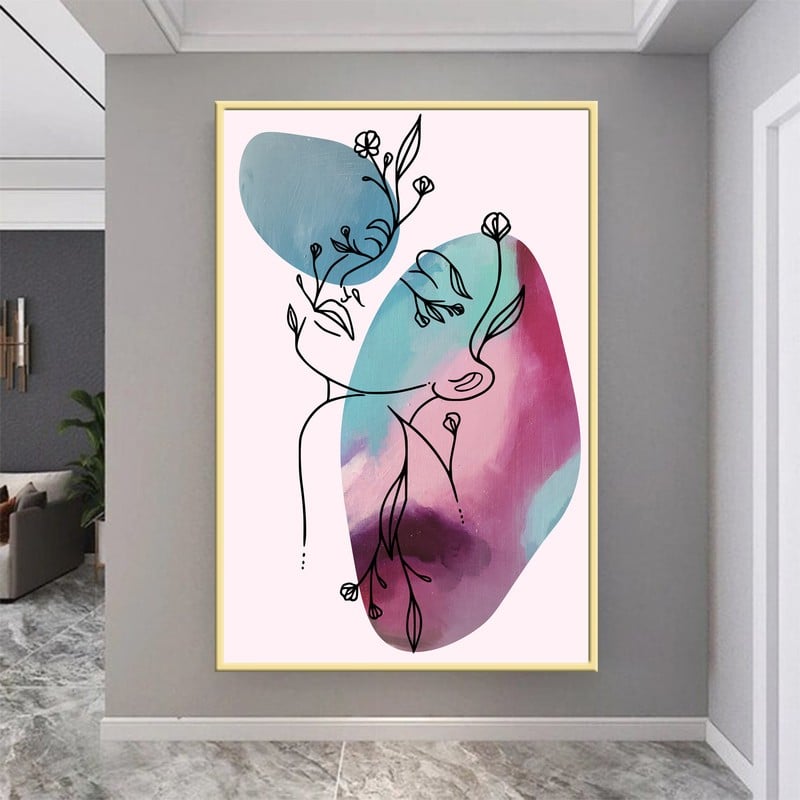 Marktna One piece of a Bohemian art canvas print with a hollow frame, measuring (50×70). - Image 3