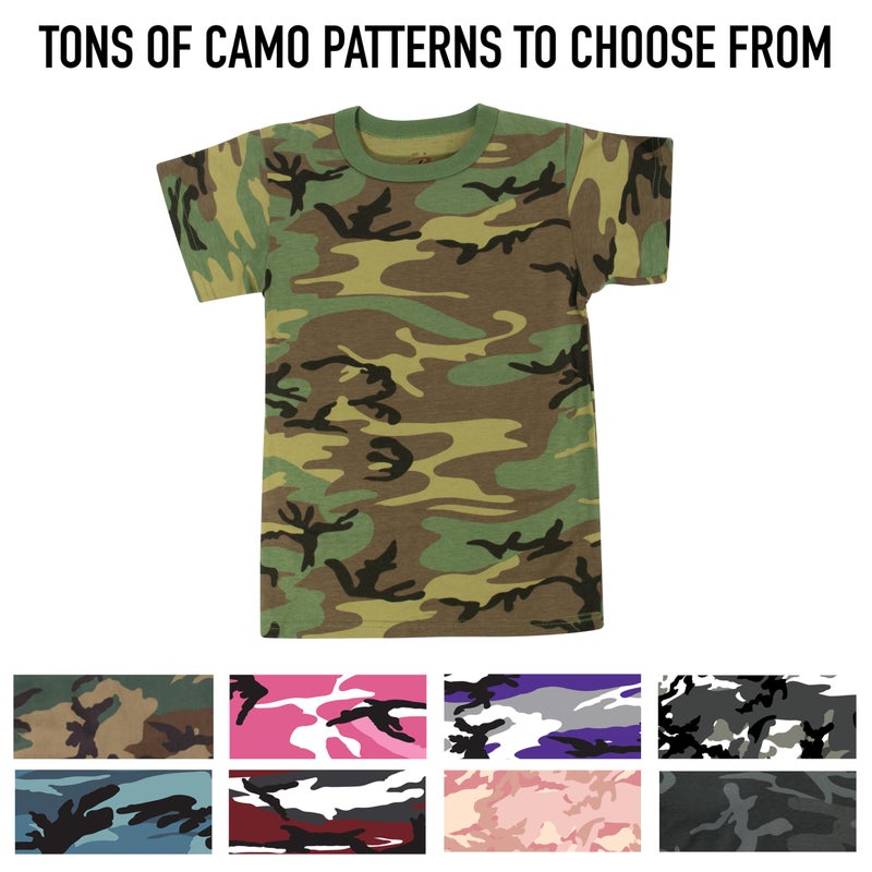 Rothco Kids Camo T-Shirt - Stylish Comfort for Little Explorers, Woodland Camo - XL - Image 4