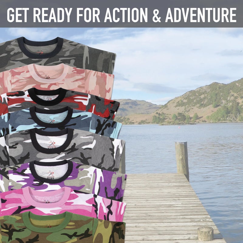 Rothco Kids Camo T-Shirt - Stylish Comfort for Little Explorers, Woodland Camo - XL - Image 5