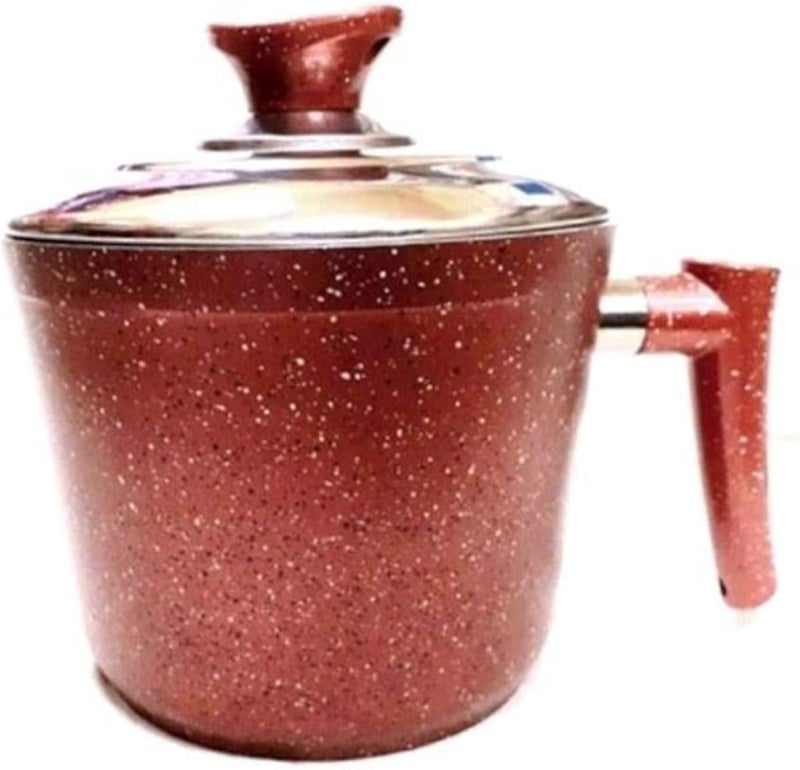 Turkish granite milk pot 1.9 Liters - red