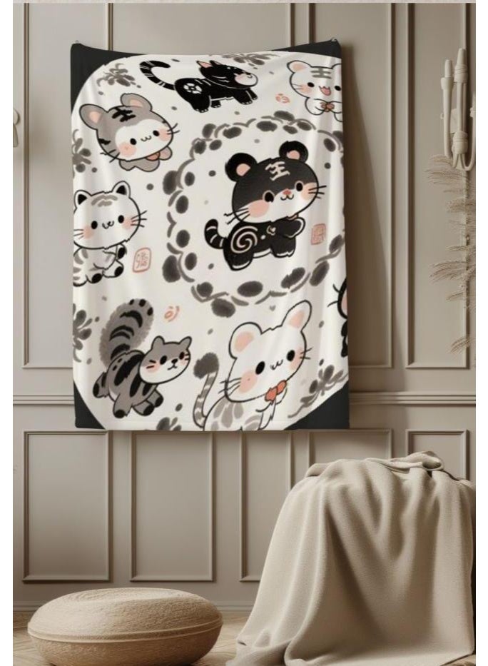 general Flannel thin blanket (warm and comfortable, suitable for sleep, gaming, dust removal and sandproof) 150cm*200cm - 632 - Image 1