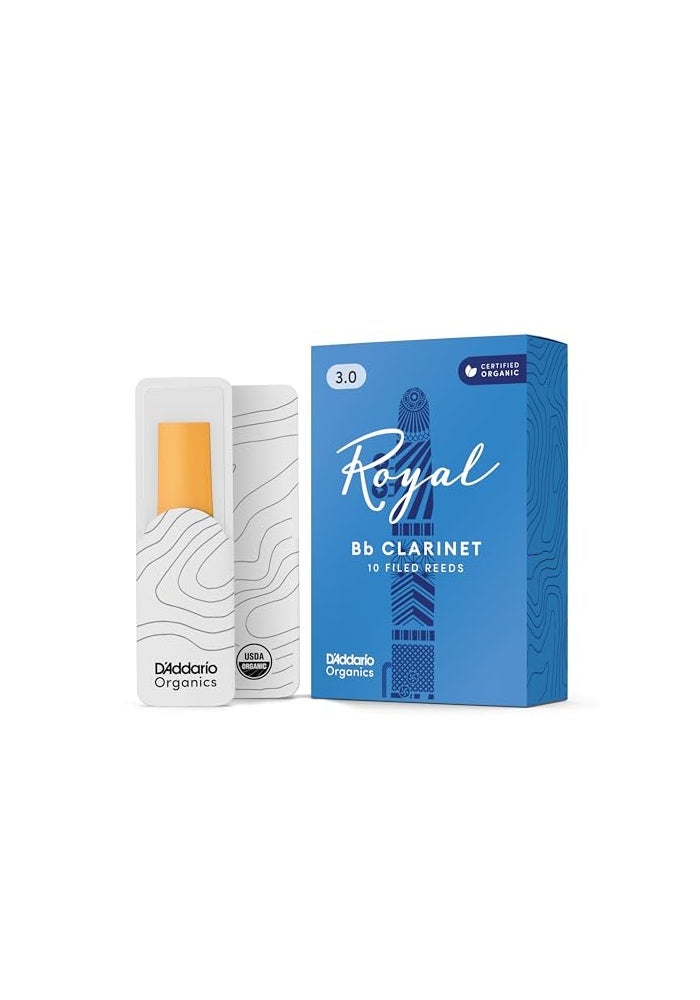 D'Addario Royal by D'Addario Bb Clarinet Reeds, Strength 3, 10-Pack - Image 1