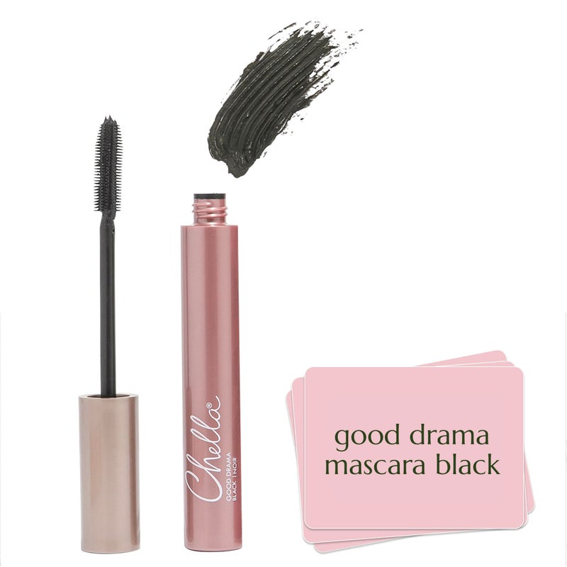 Chella Good Drama Vegan Mascara, 0.33 Fl. Oz (Black) - Image 1