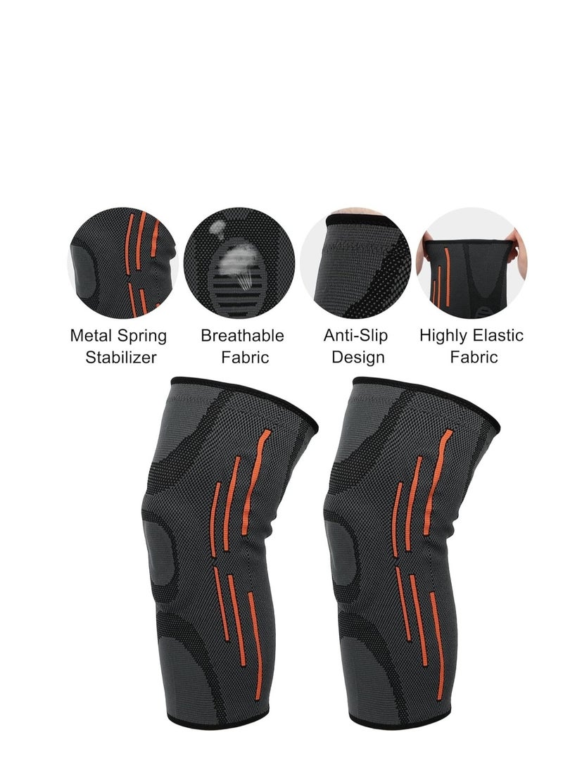 بلان A دعامة ركبة رياضية بضغط مرن وتهوية عالية لتخفيف الآلام والتهاب المفاصل، مثالية للجري ورفع الأثقال وكرة القدم، تصميم مريح ودعم مثالي أثناء التمارين (2) - Image 4