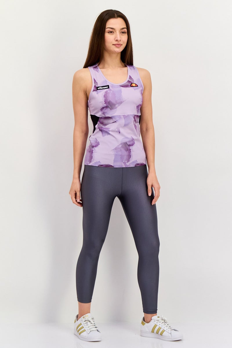 Ellesse تي شيرت تدريب بلا أكمام للنساء، بنفسجي فاتح - Image 2