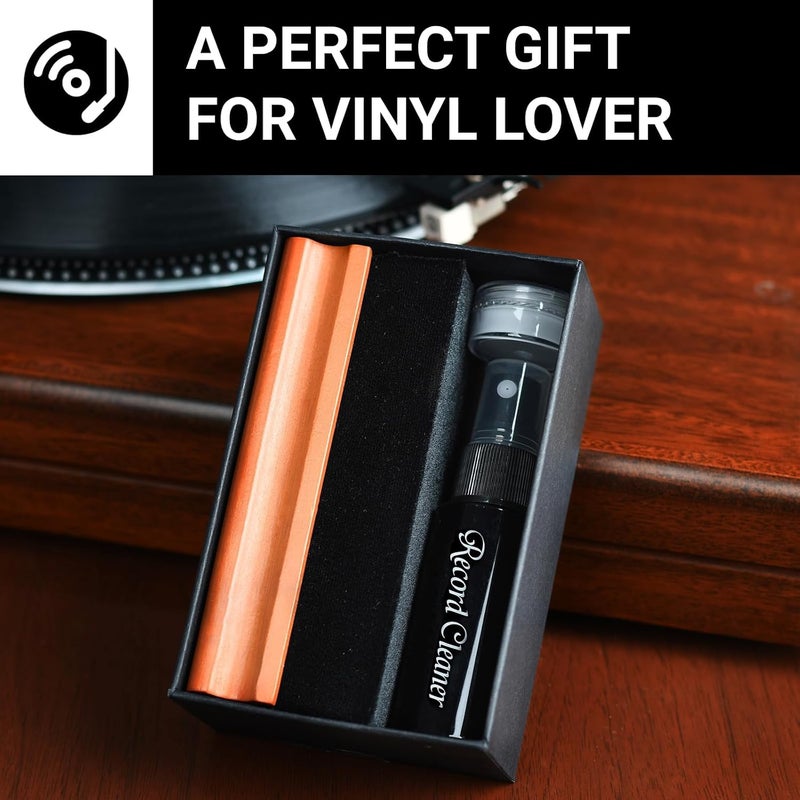 kulloomii Vinyl Record Cleaning Kit 4-in-1, Ultra-Soft Velvet Record Brush, Anti-Static Record Cleaner Solution, Anti-Static Stylus Gel, Duster Brush, Professional Record Cleaner for Vinyl LP Album - Image 5