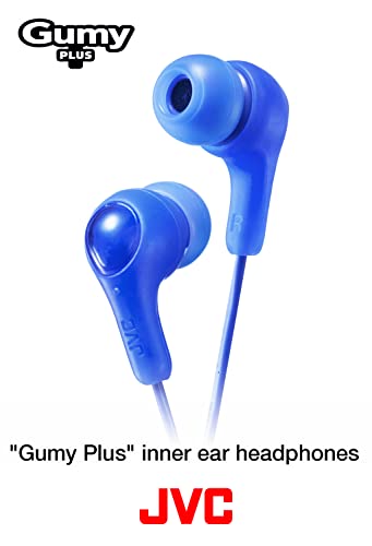 JVC Gumy in Ear Earbud Headphones, Powerful Sound, Comfortable and Secure Fit, Silicone Ear Pieces S/M/L - HAFX7A (Blue) One Size, 1 Count (Pack of 1) - Image 2
