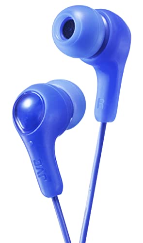 JVC Gumy in Ear Earbud Headphones, Powerful Sound, Comfortable and Secure Fit, Silicone Ear Pieces S/M/L - HAFX7A (Blue) One Size, 1 Count (Pack of 1) - Image 1