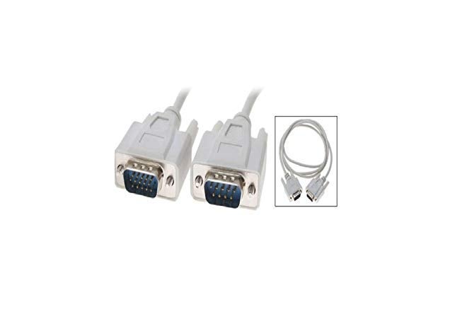 Terabyte Male to Male VGA Cable 25 Meter, Support PC/Monitor/LCD/LED, Plasma, Projector, TFT. VGA to VGA Converter Adapter Cable [White] - Image 5