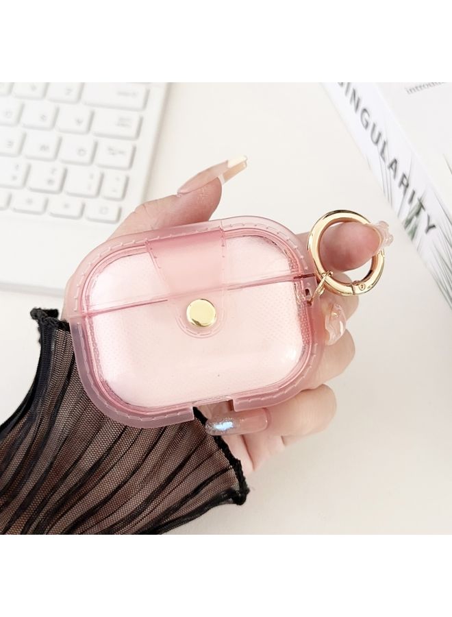 Raxoom Case Cover For AirPods Pro 2 Magnetic Clear Armor TPU TWS Earphone Case Pink