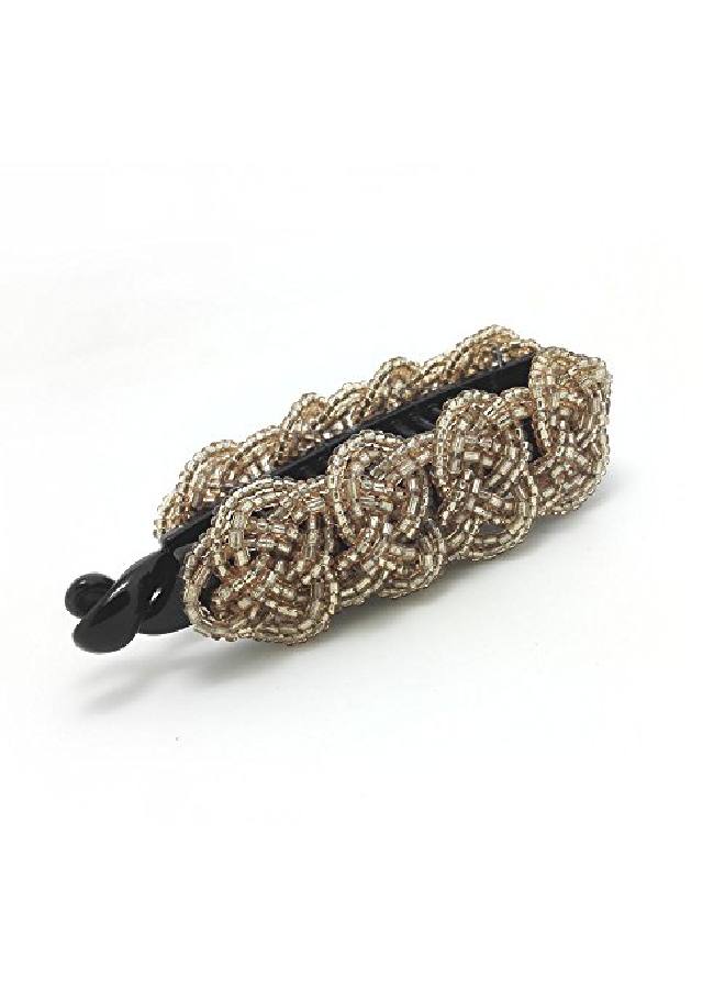 Meilliwish Noble Beautiful Lady Banana Hair Clip Ponytail Holder(H36)(Khaki) - Image 2