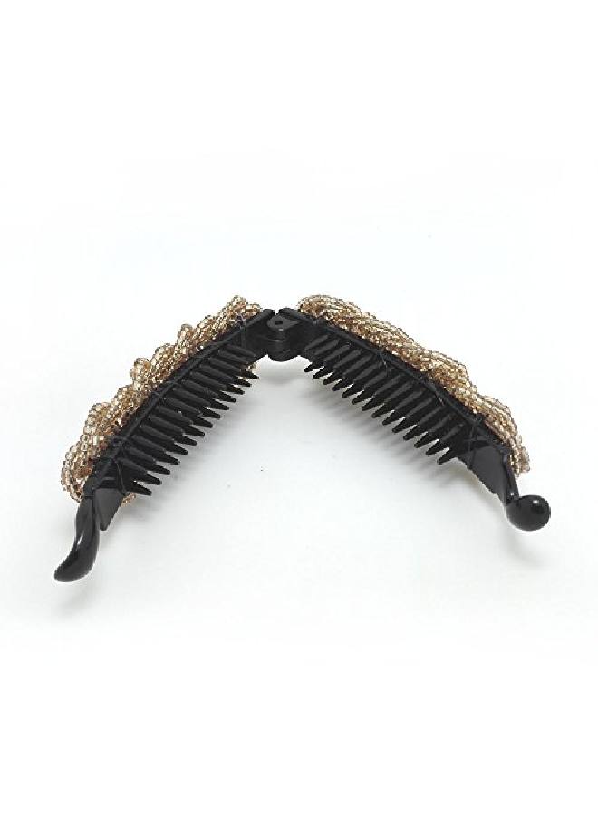 Meilliwish Noble Beautiful Lady Banana Hair Clip Ponytail Holder(H36)(Khaki) - Image 3