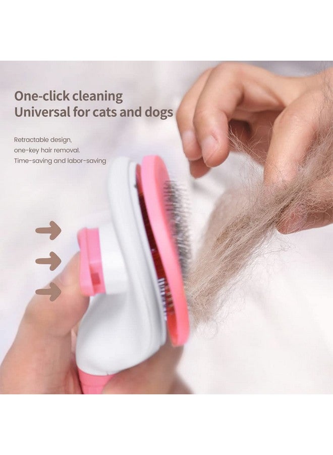 فرشاة العناية بالحيوانات الأليفة، مشط الكلاب، فرشاة التنظيف الذاتي، مشط للكلاب والقطط | إكسسوارات الحيوانات الأليفة، فرشاة تساقط الشعر للكلاب، مشط العناية بالحيوانات الأليفة - متعدد الألوان - Image 3