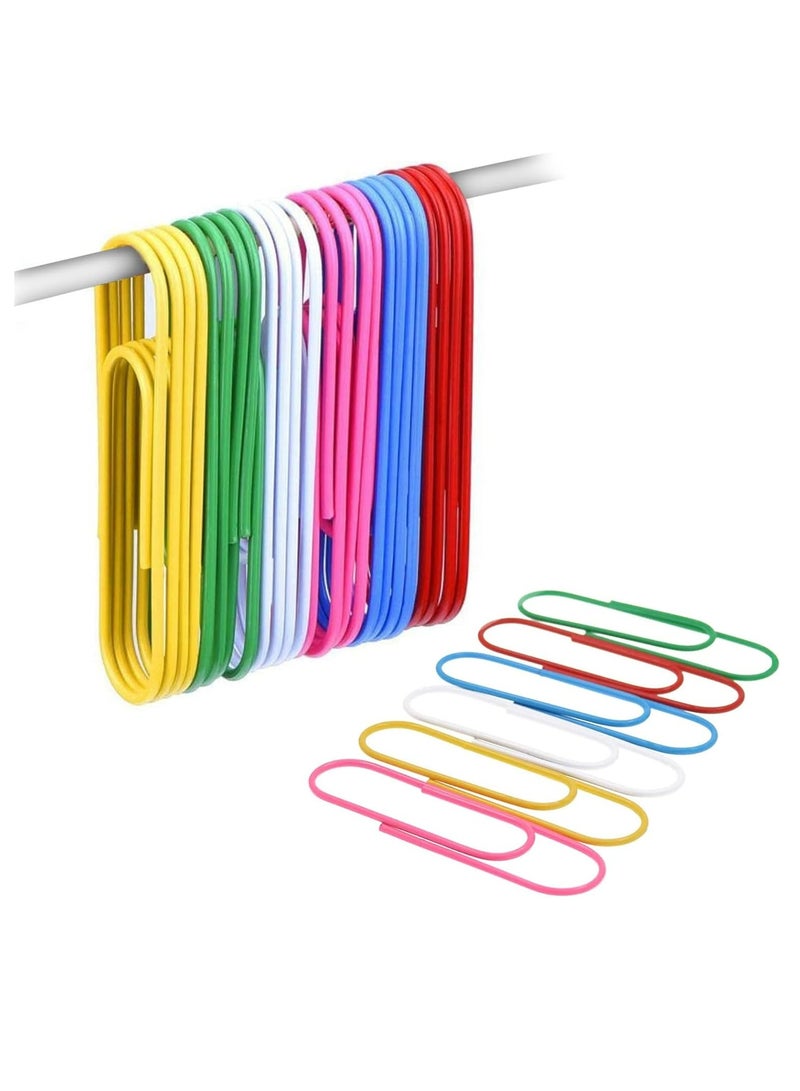 Loquat 30 Pcs Jumbo Paper Clips Large Paperclips(6 Colors) - Image 1