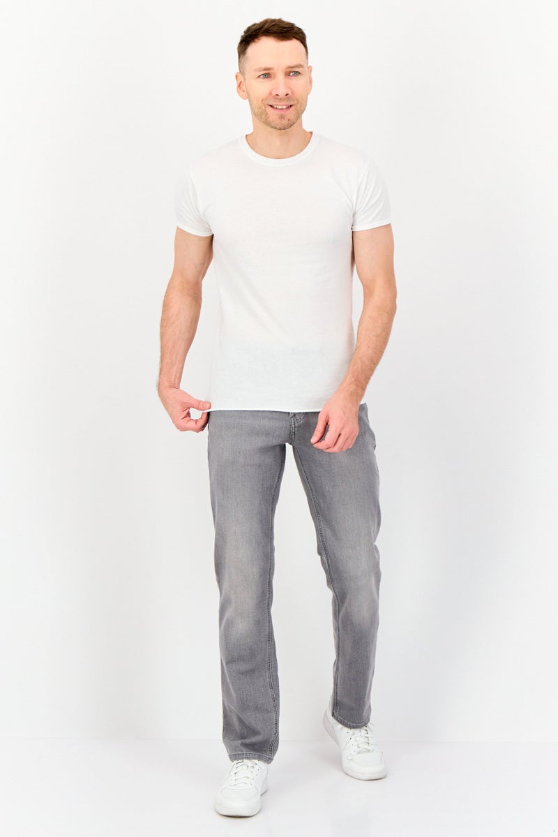Celio جينز رجالي بقصة مستقيمة، مغسول وقابل للتمدد، رمادي فاتح - Image 4