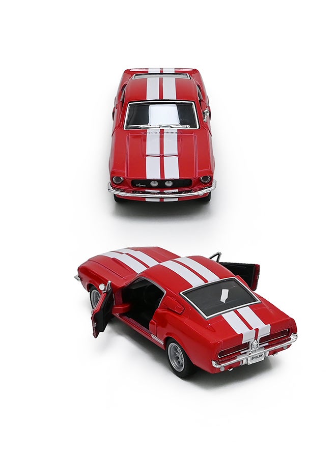 Kinsmart كينسمارت 1:38 1967 شيلبي GT500 نموذج سيارة مصنوعة من الصب – سيارة لعبة قابلة للسحب للأطفال وجامعي التحف - Image 2