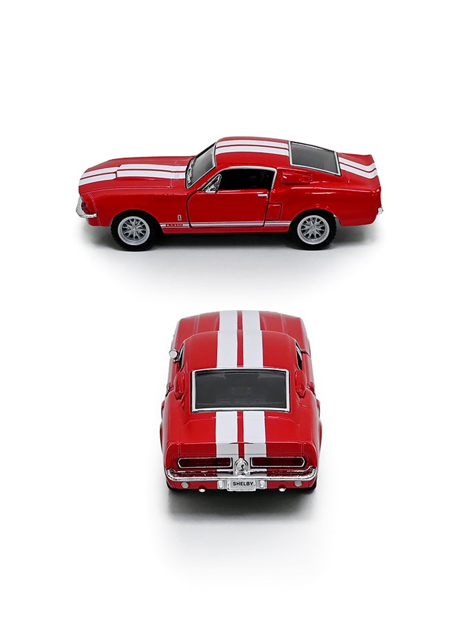 Kinsmart كينسمارت 1:38 1967 شيلبي GT500 نموذج سيارة مصنوعة من الصب – سيارة لعبة قابلة للسحب للأطفال وجامعي التحف - Image 3