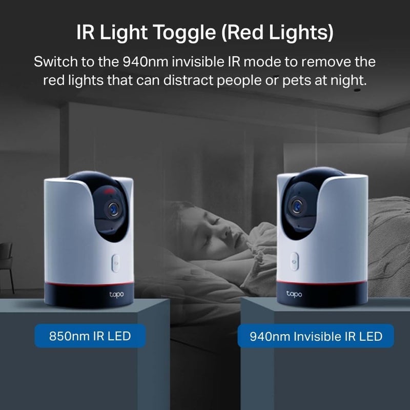 Tapo C225 2K 4MP Pan/Tilt Indoor Security Camera Privacy Shield CCTV Camera - Image 5