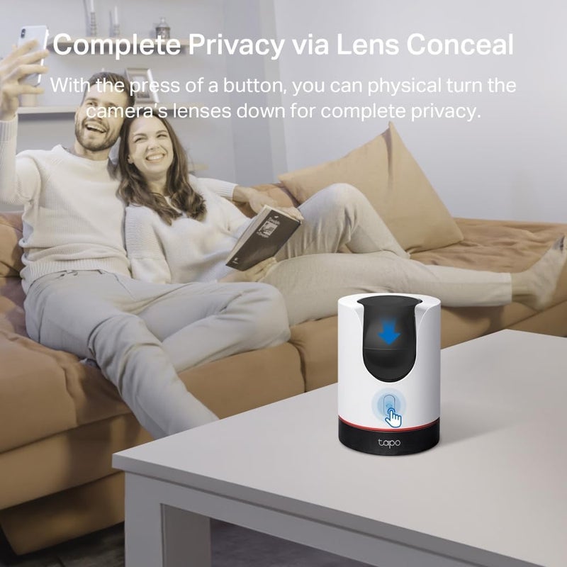 Tapo C225 2K 4MP Pan/Tilt Indoor Security Camera Privacy Shield CCTV Camera - Image 4