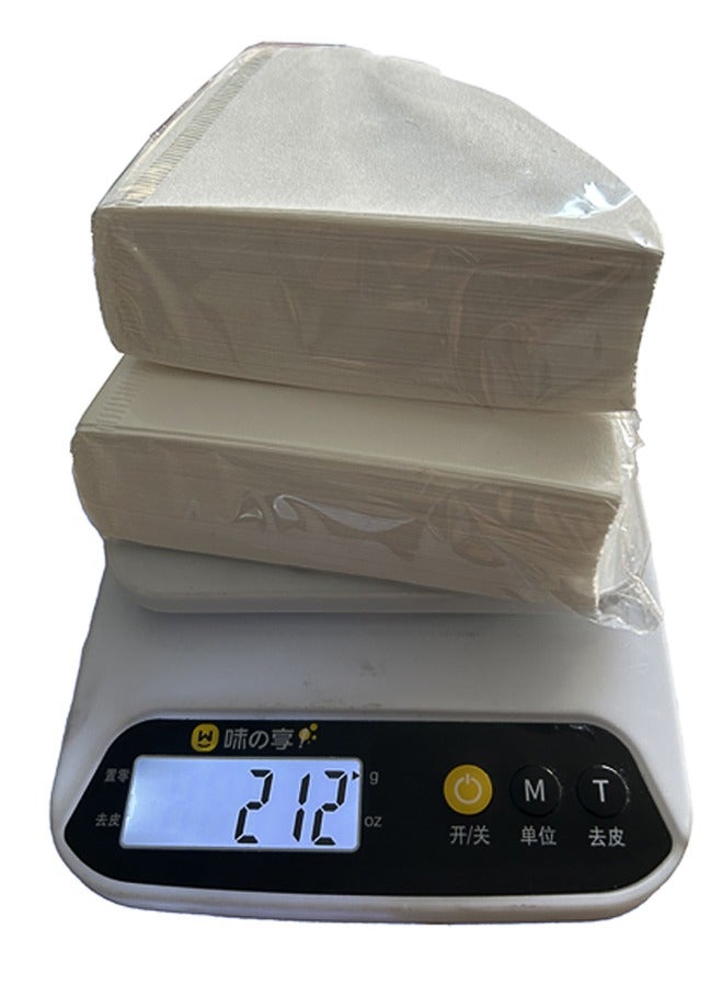 200pcs Coffee Filters V60 Cone Paper White Natural 1-4 Cups Size 02 - Image 3